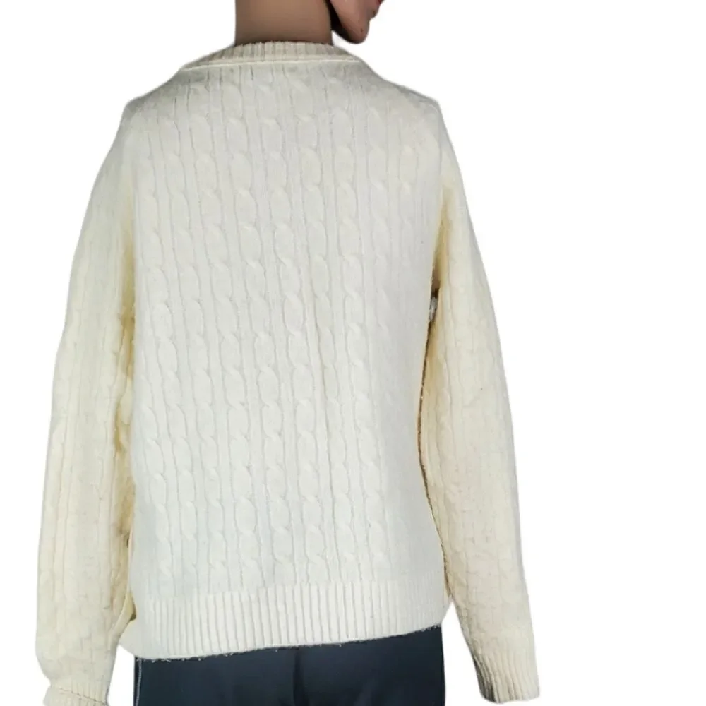 J.Crew Cream Cableknit Sweater